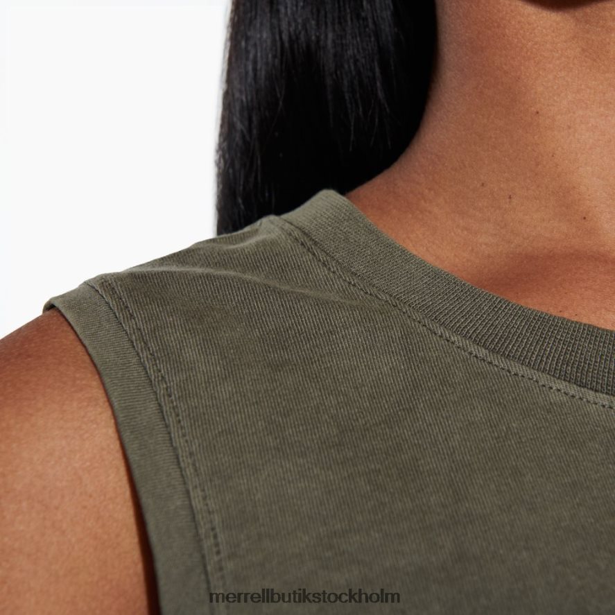 kvinnor Merrell dammig oliv solbakad tank kläder DP80HP1311