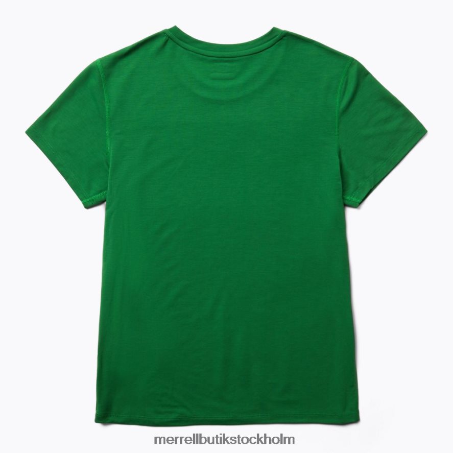 kvinnor Merrell rikligt med grönt vardagströja med tencel kläder DP80HP1001