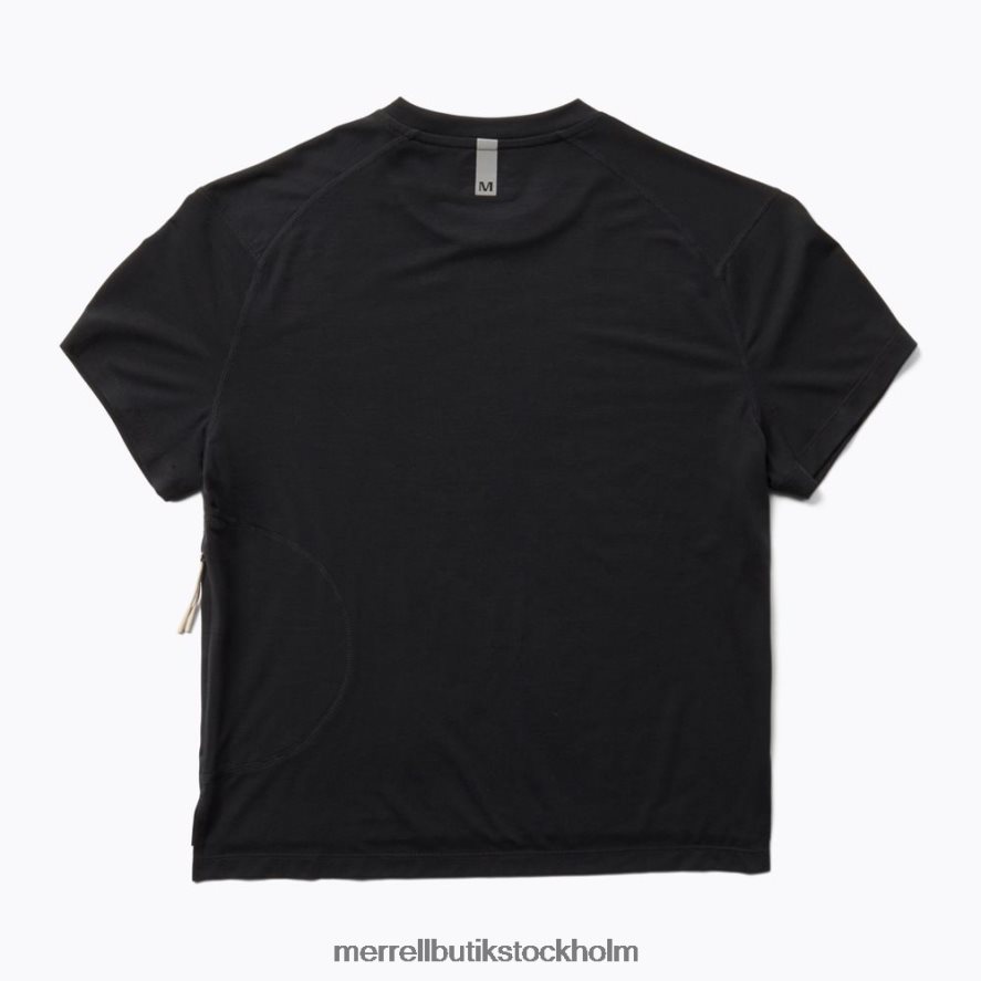 kvinnor Merrell svart perfekt t-shirt med tencel kläder DP80HP1009