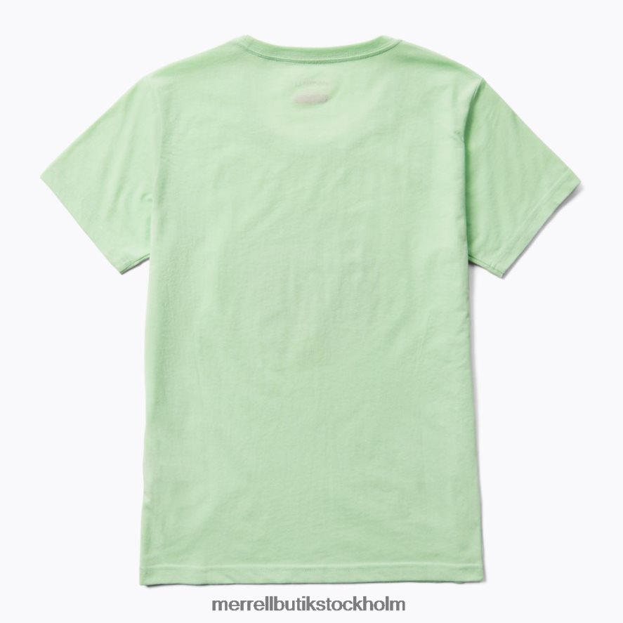 kvinnor Unlikely Hikers X Merrell dimmgrönt kortärmad t-shirt kläder DP80HP1266
