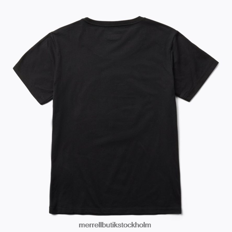 kvinnor Unlikely Hikers X Merrell svart kortärmad t-shirt kläder DP80HP1267