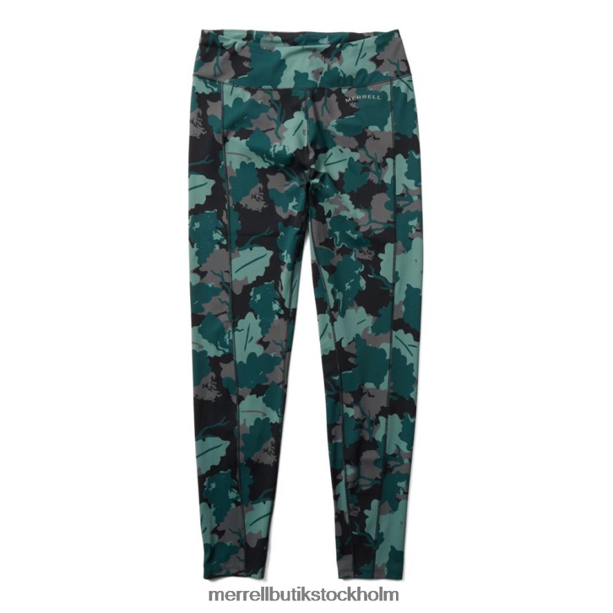 kvinnor Merrell sjömossa blad tryck trail running legging kläder DP80HP1194