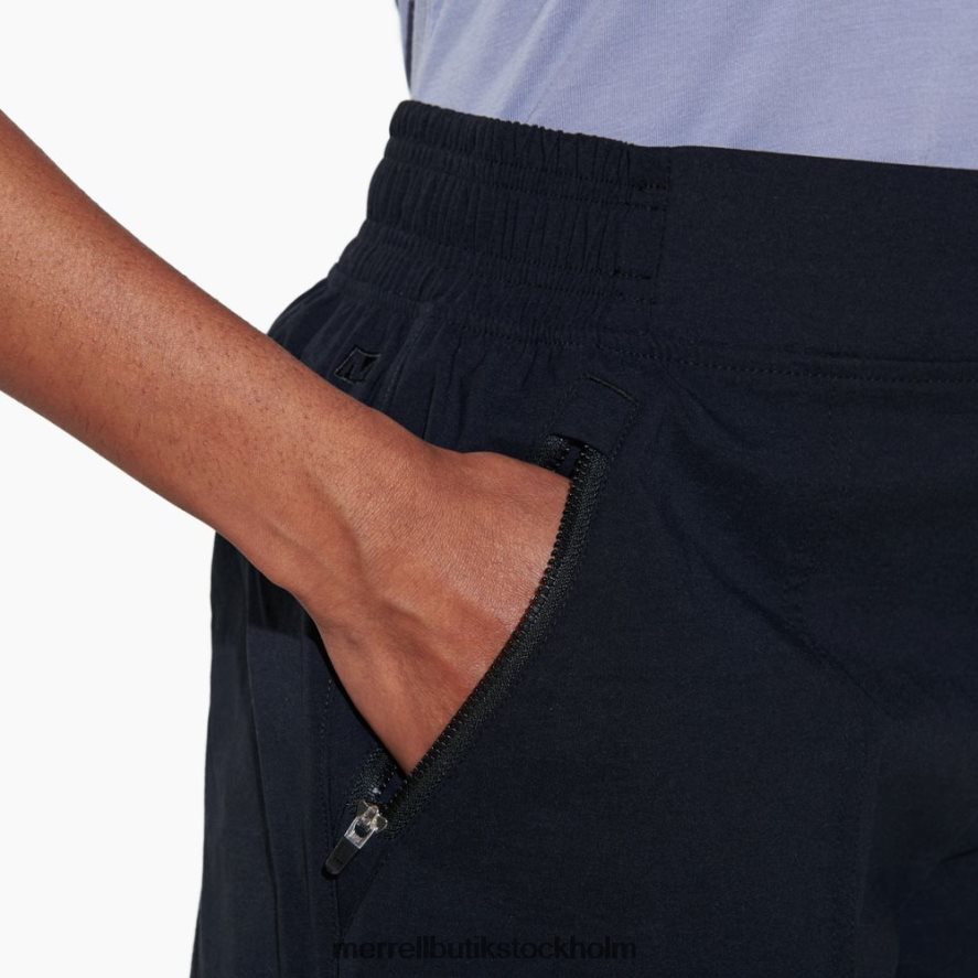 kvinnor Merrell svart hö kort kläder DP80HP1314