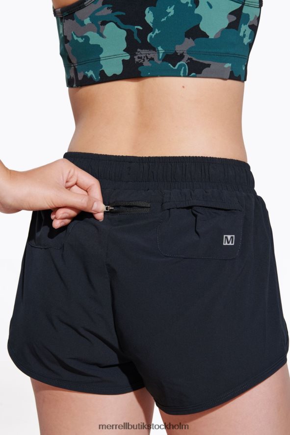 kvinnor Merrell svart kortare spår kläder DP80HP1117