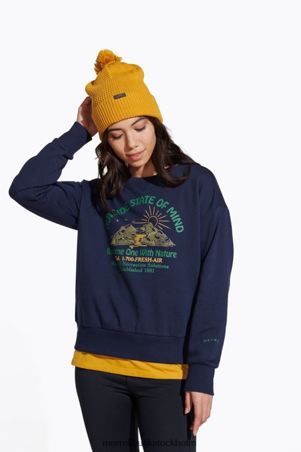 kvinnor Merrell Marin yttre sinnesstämning besättning kläder DP80HP1153