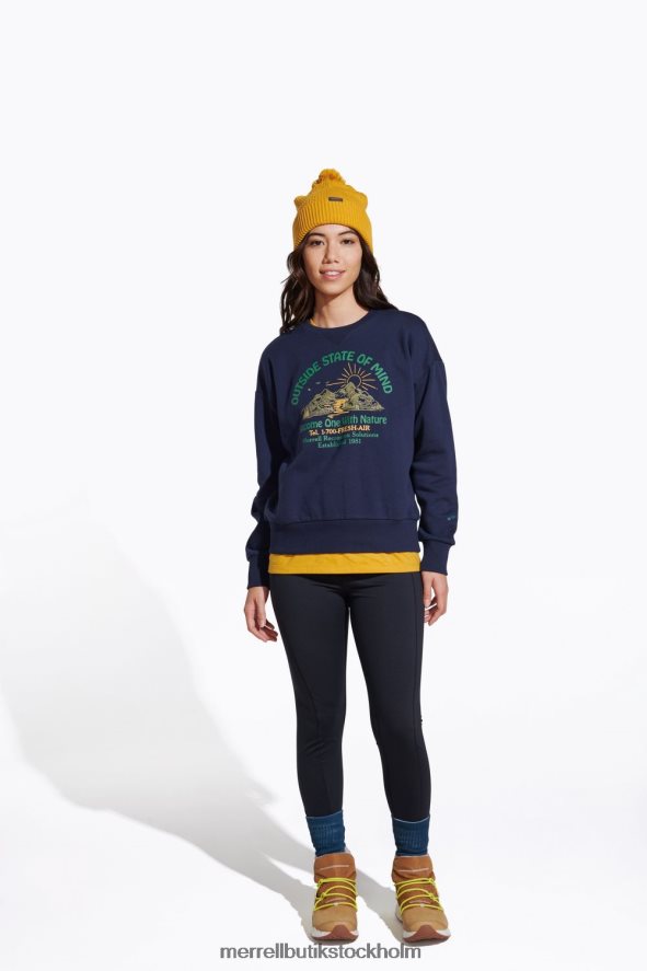 kvinnor Merrell Marin yttre sinnesstämning besättning kläder DP80HP1153