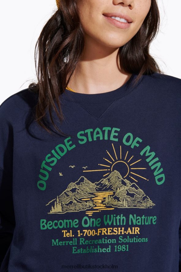 kvinnor Merrell Marin yttre sinnesstämning besättning kläder DP80HP1153