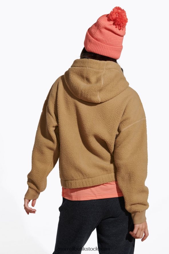 kvinnor Merrell kelp sherpa hoody kläder DP80HP1014