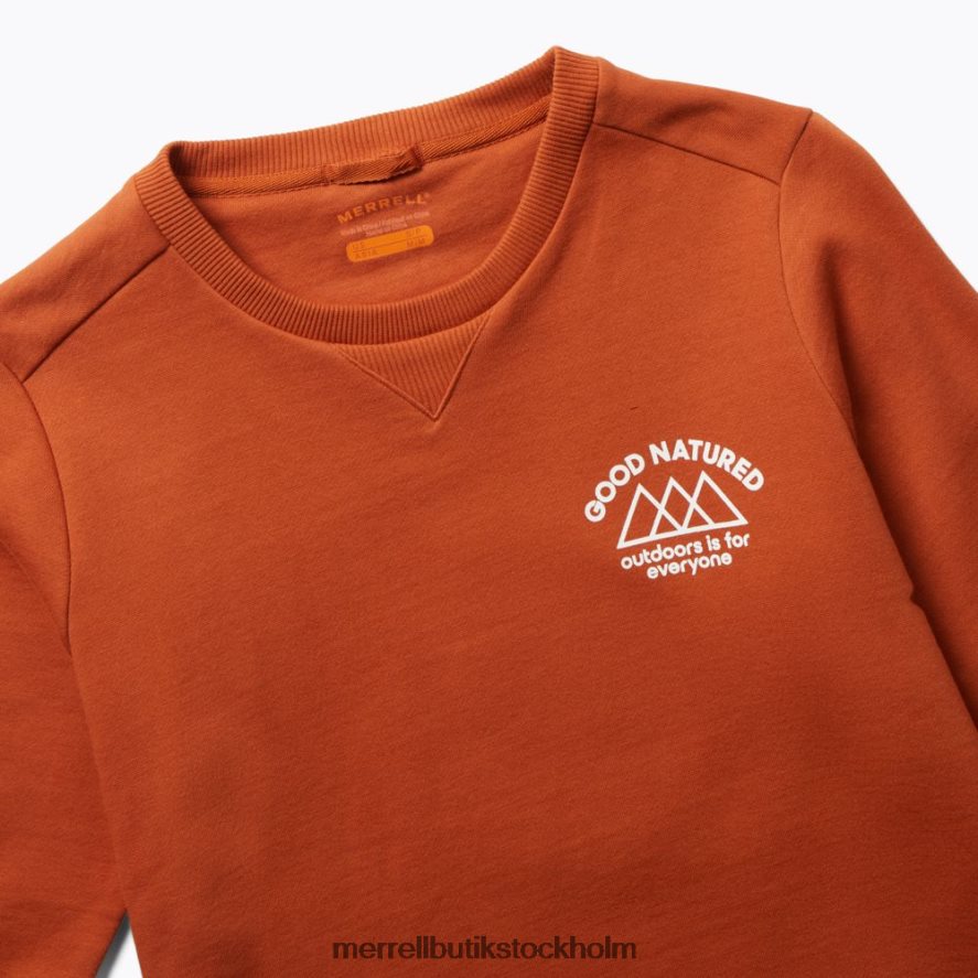 kvinnor Merrell potters lera godmodig fleece crew neck kläder DP80HP1230