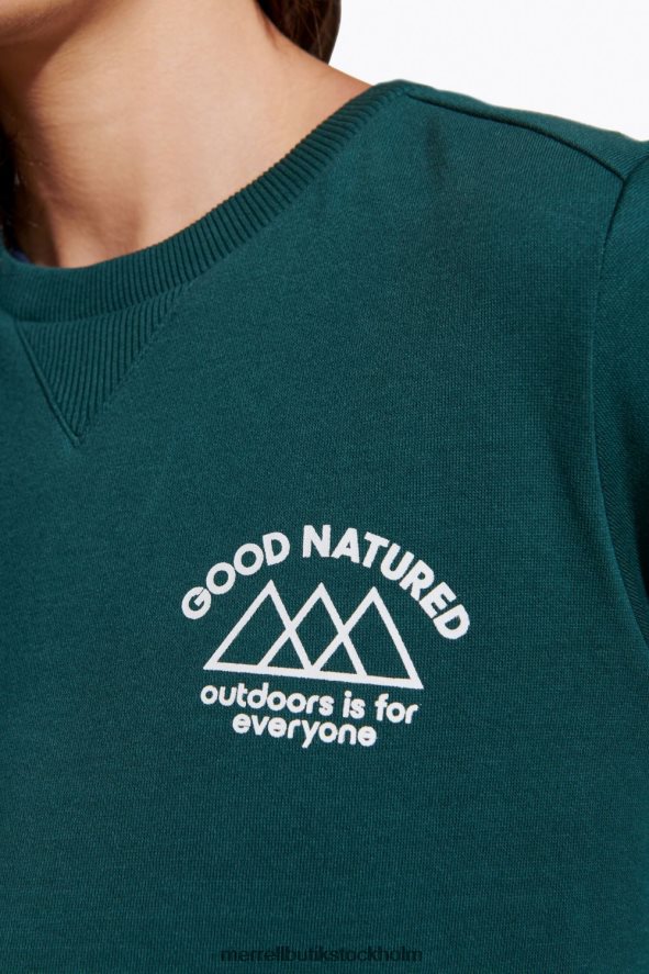 kvinnor Merrell sjömossa godmodig fleece crew neck kläder DP80HP1231