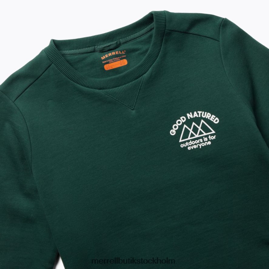 kvinnor Merrell sjömossa godmodig fleece crew neck kläder DP80HP1231