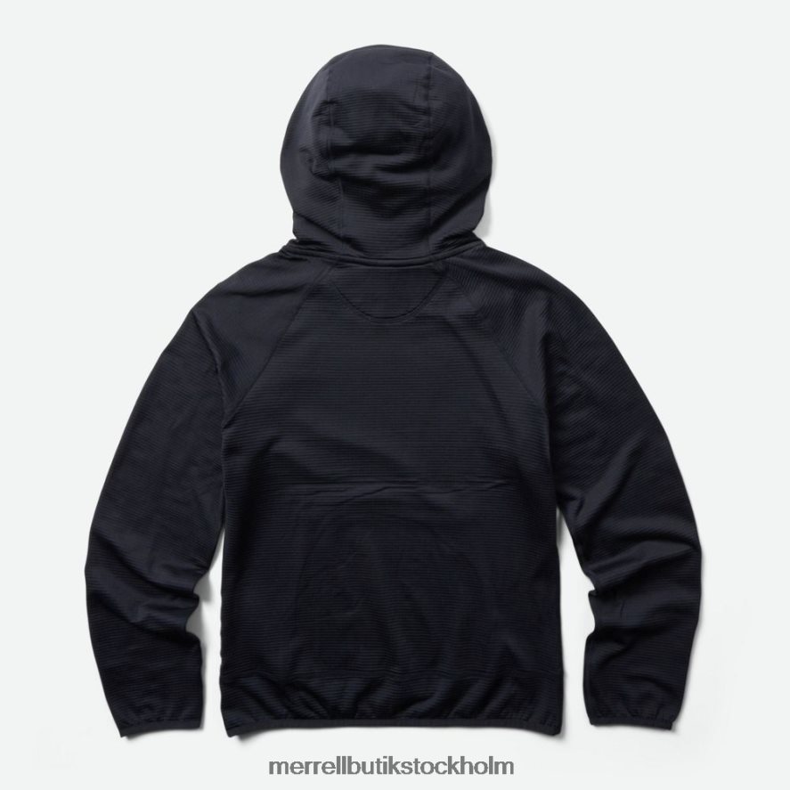 kvinnor Merrell svart Geotex tröja med luvtröja kläder DP80HP1200