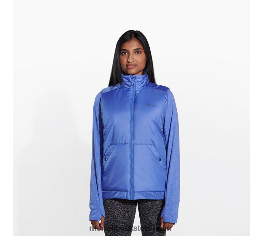 kvinnor Merrell baja blå geotex isolerad väst kläder DP80HP1289