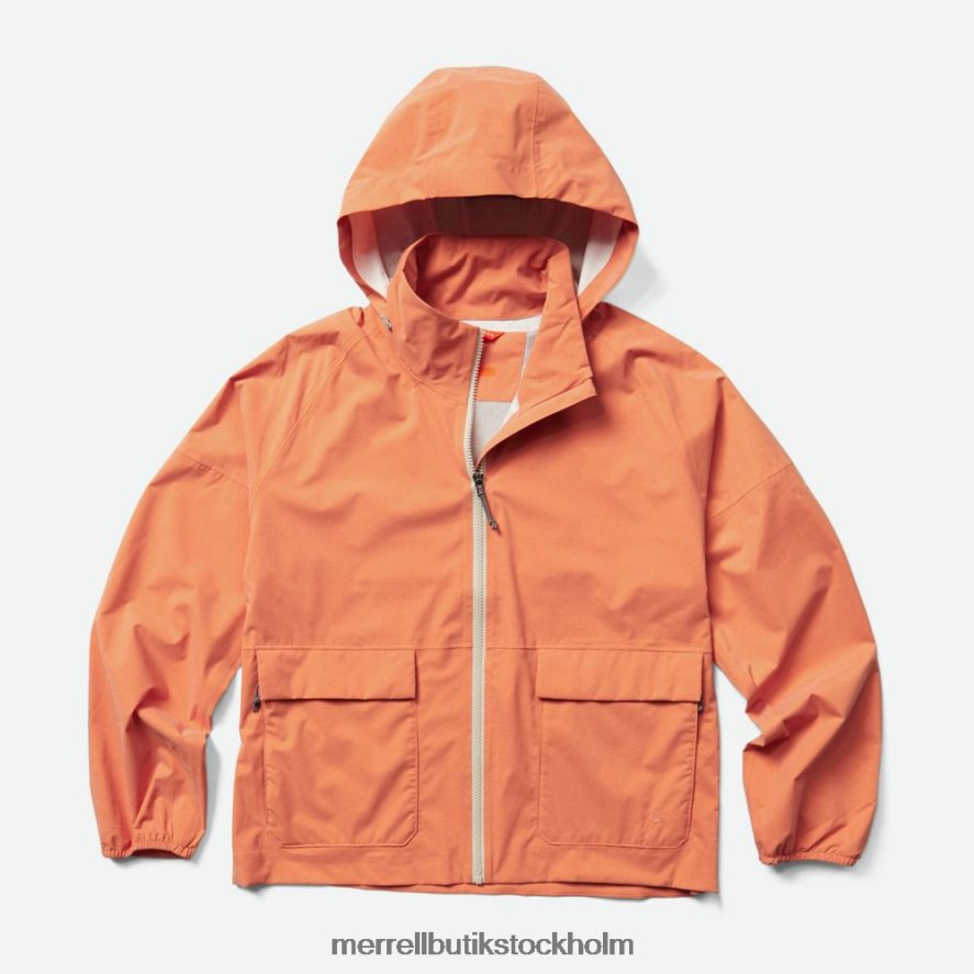 kvinnor Merrell solbakad ljung alpint packbart regnskal kläder DP80HP1186