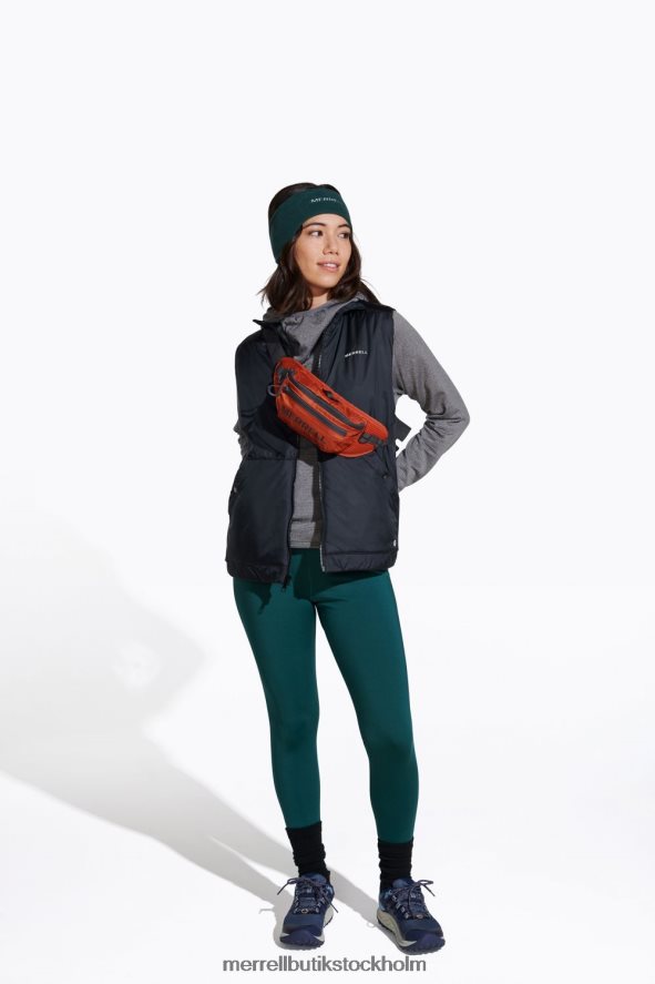 kvinnor Merrell svart geotex isolerad väst kläder DP80HP1290