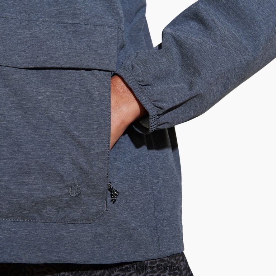 kvinnor Merrell svart ljung alpint packbart regnskal kläder DP80HP1183