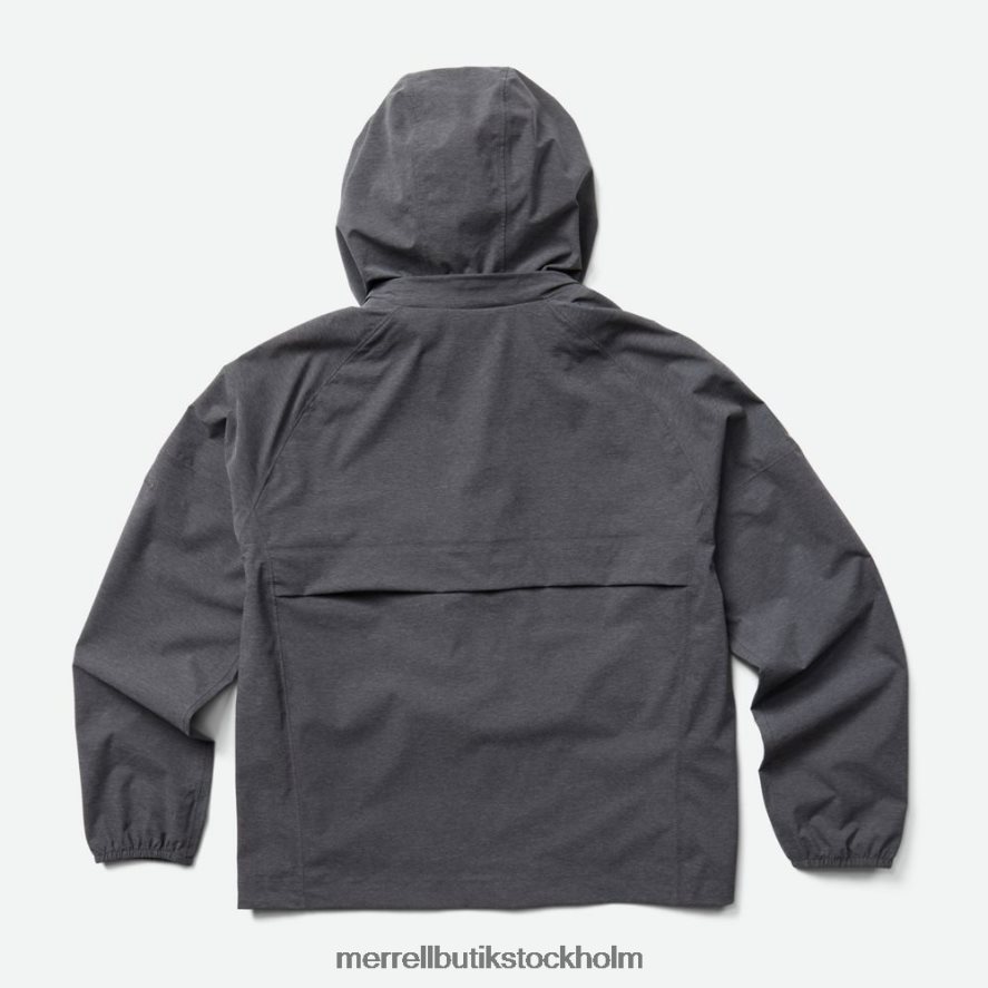 kvinnor Merrell svart ljung alpint packbart regnskal kläder DP80HP1183