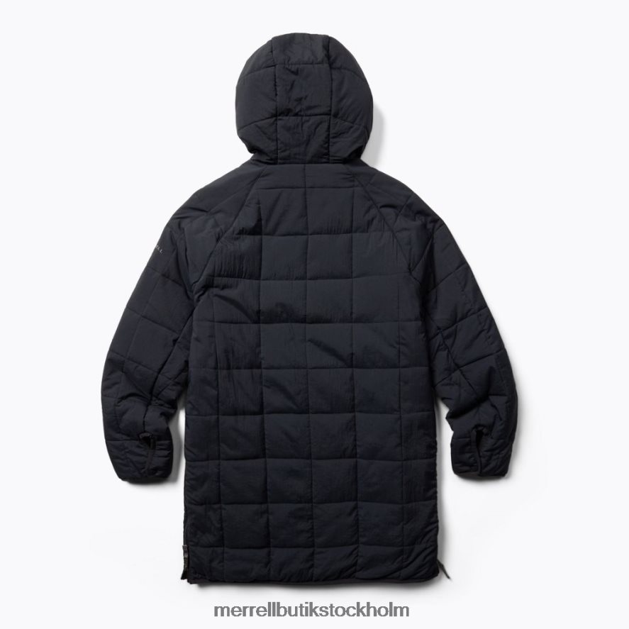 kvinnor Merrell svart terrängisolerad parkas kläder DP80HP1272