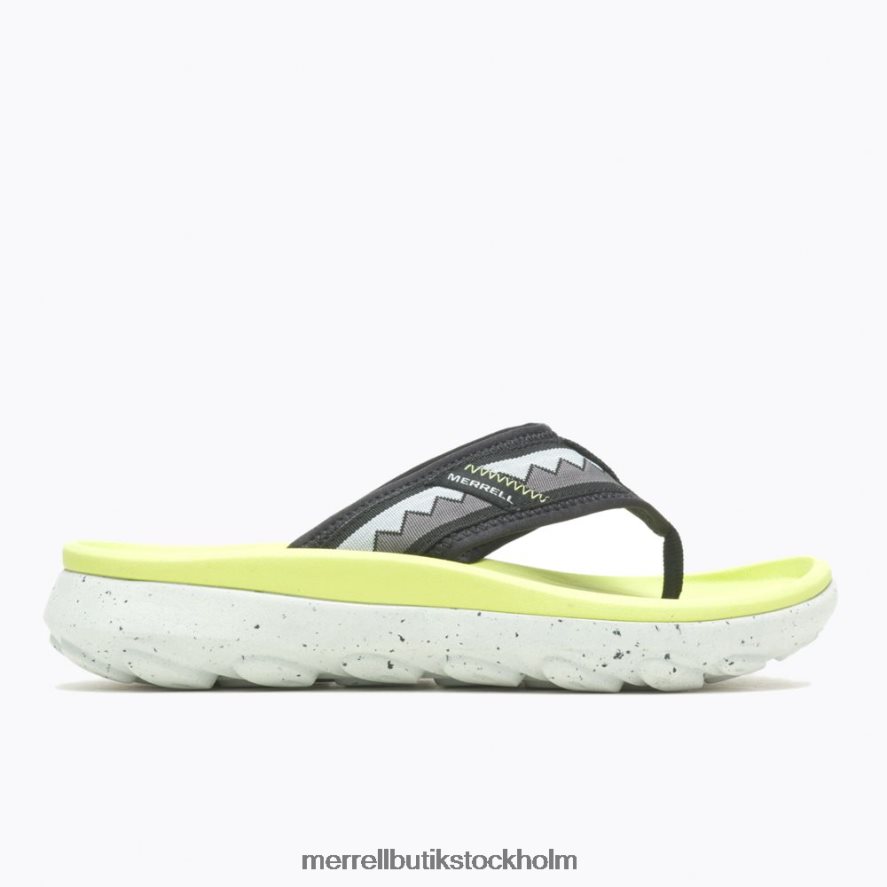 kvinnor Merrell svart/selleri hut ultra flip skor DP80HP935