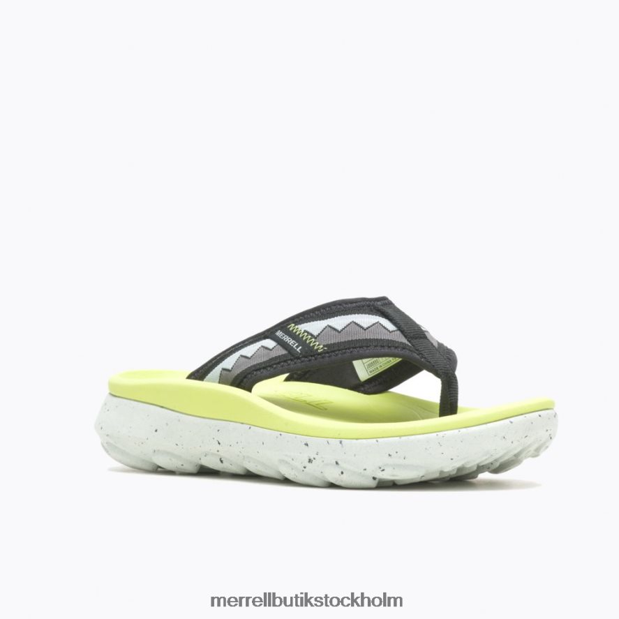 kvinnor Merrell svart/selleri hut ultra flip skor DP80HP935