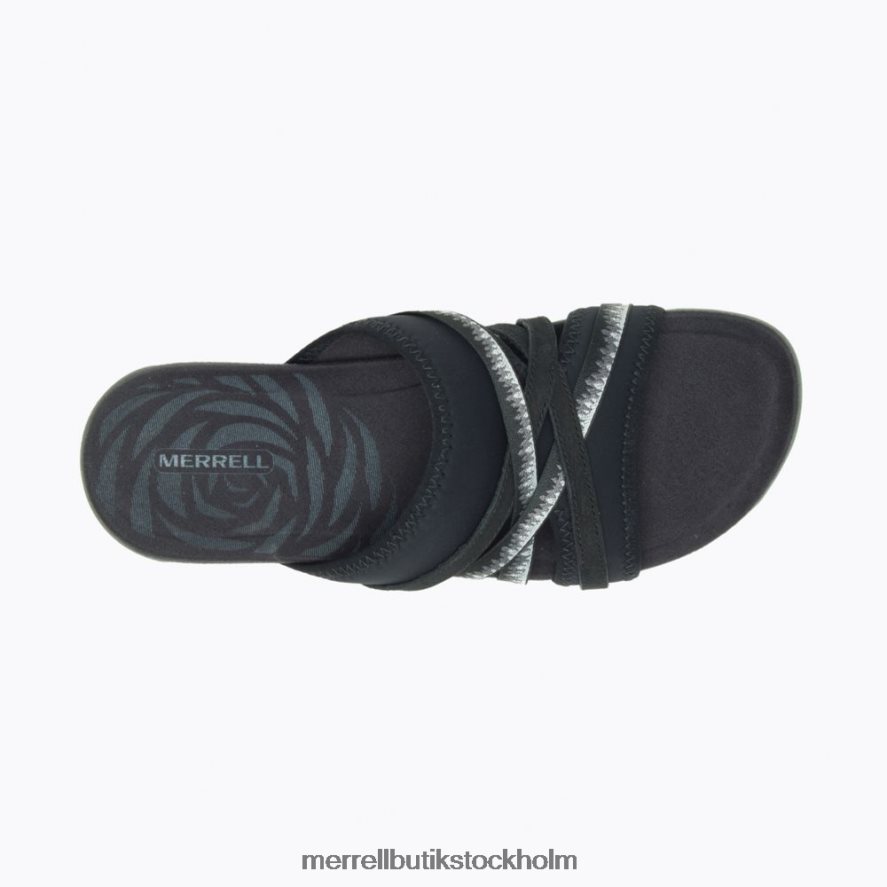 kvinnor Merrell svart terran 3 kuddsrutschkana skor DP80HP952