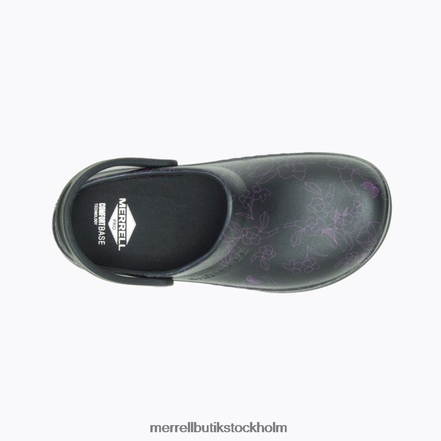 kvinnor Merrell svart/plommon extra service pro skor DP80HP1180