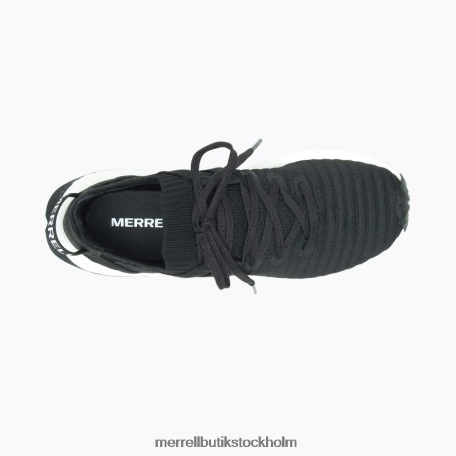 kvinnor Merrell svart vit embark spets sneaker skor DP80HP911