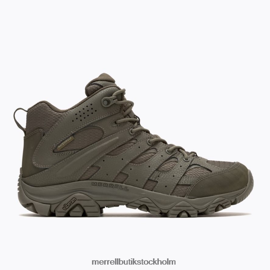 kvinnor Merrell mörk oliv moab 3 mid taktisk vattentät skor DP80HP122
