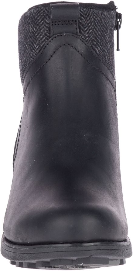 kvinnor Merrell svart/kol chateau ii mid pull vattentät skor DP80HP1151