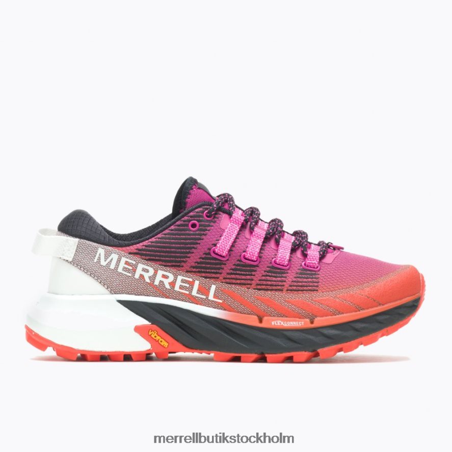 kvinnor Merrell fuchsia/mandarin agility peak 4 skor DP80HP925
