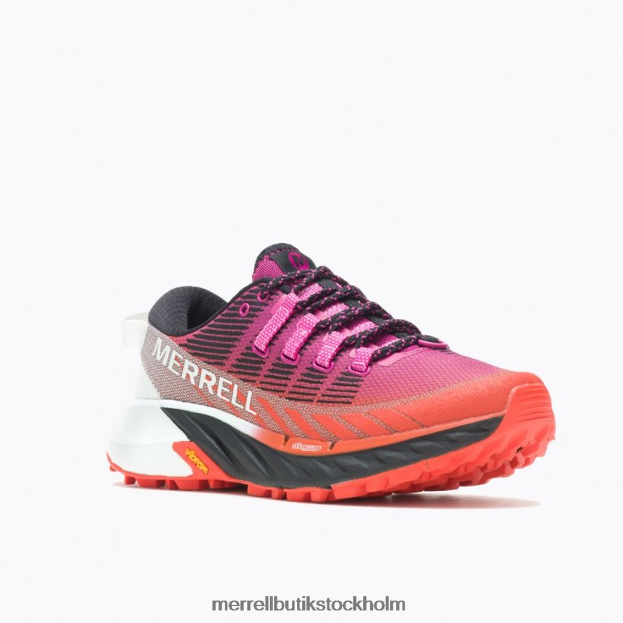 kvinnor Merrell fuchsia/mandarin agility peak 4 skor DP80HP925