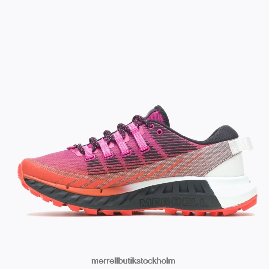 kvinnor Merrell fuchsia/mandarin agility peak 4 skor DP80HP925