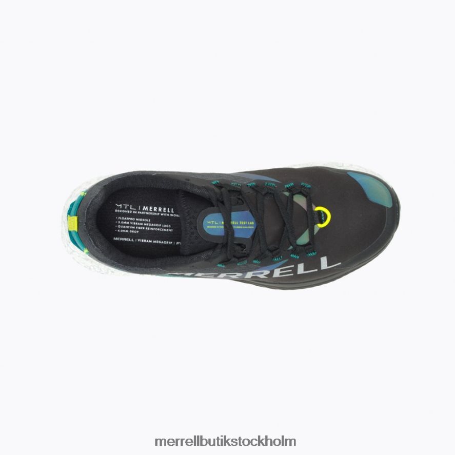 kvinnor Merrell svart/jade mtl long sky 2 sköld skor DP80HP1203