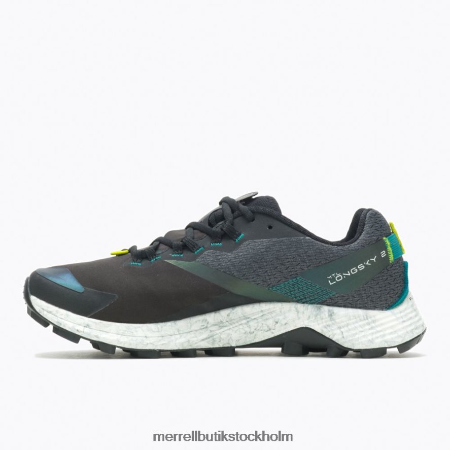 kvinnor Merrell svart/jade mtl long sky 2 sköld skor DP80HP1203