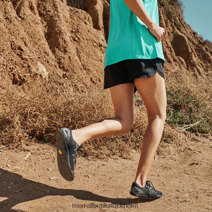 kvinnor Merrell svart ånghandske 5 skor DP80HP1175