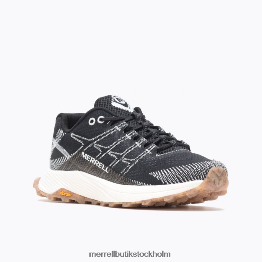 kvinnor Merrell svart vit moab flight eco dye bred bredd skor DP80HP674