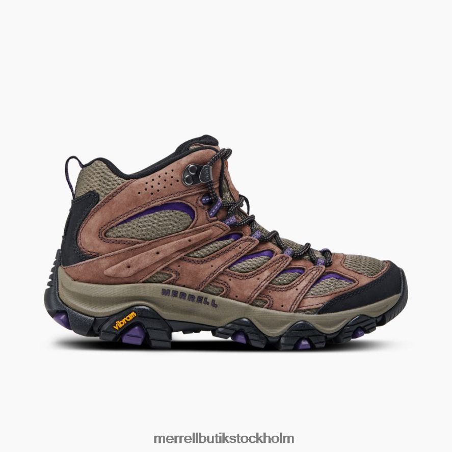 kvinnor Merrell bracken/lila moab 3 mitt skor DP80HP1036