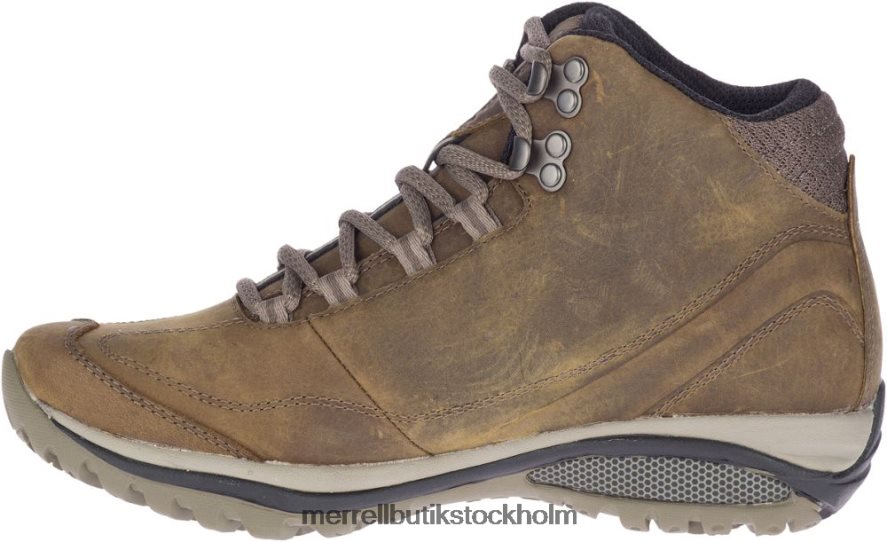 kvinnor Merrell brindle/boulder siren traveler 3 mid vattentät bred bredd skor DP80HP1316