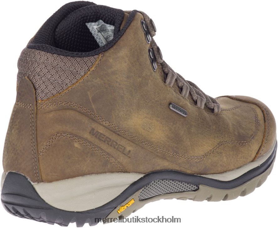 kvinnor Merrell brindle/boulder siren traveler 3 mid vattentät bred bredd skor DP80HP1316