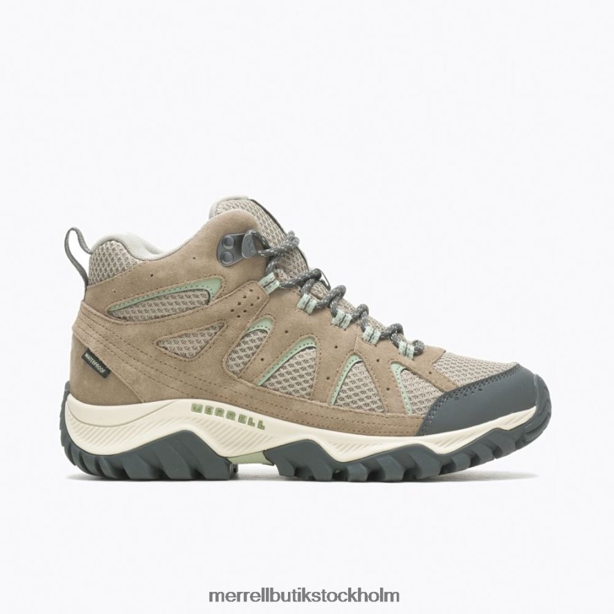 kvinnor Merrell brindle oakcreek mid vattentät skor DP80HP1256