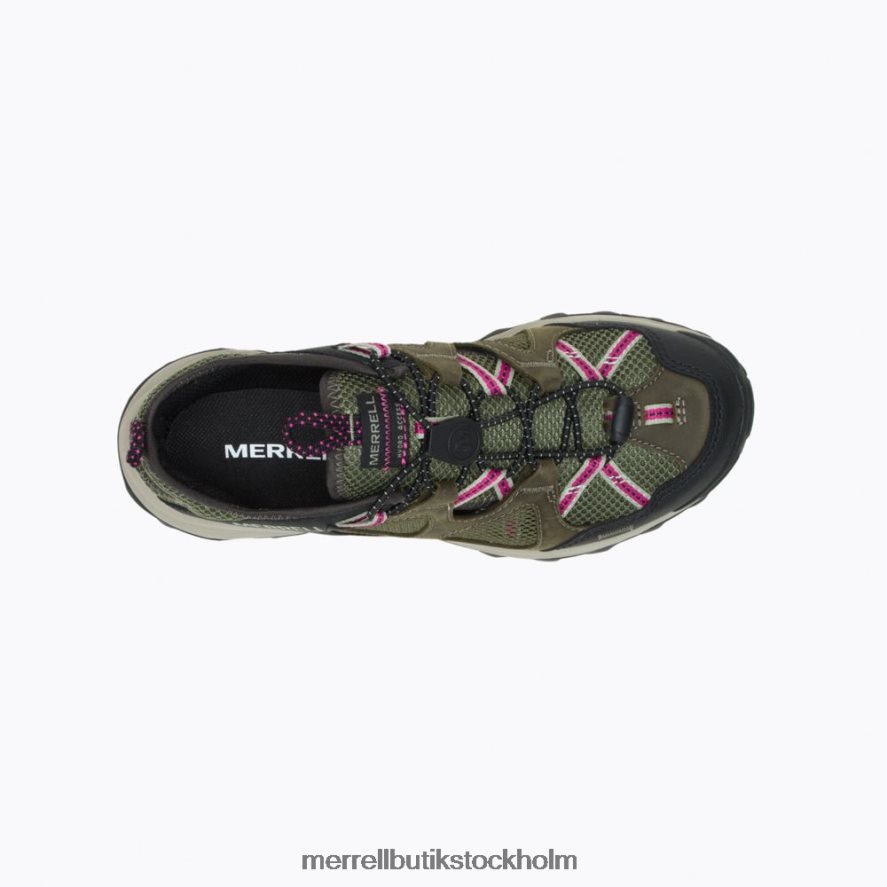 kvinnor Merrell lav speed strike lädersil skor DP80HP979