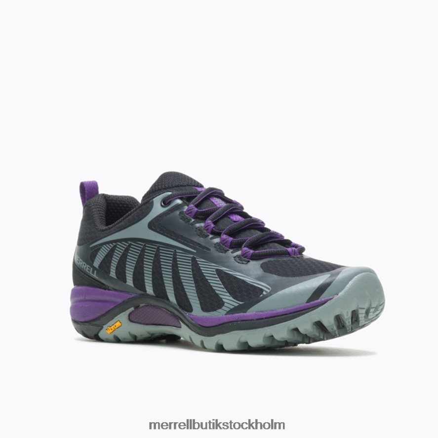 kvinnor Merrell svart/acai sirenkant 3 bred bredd skor DP80HP1069