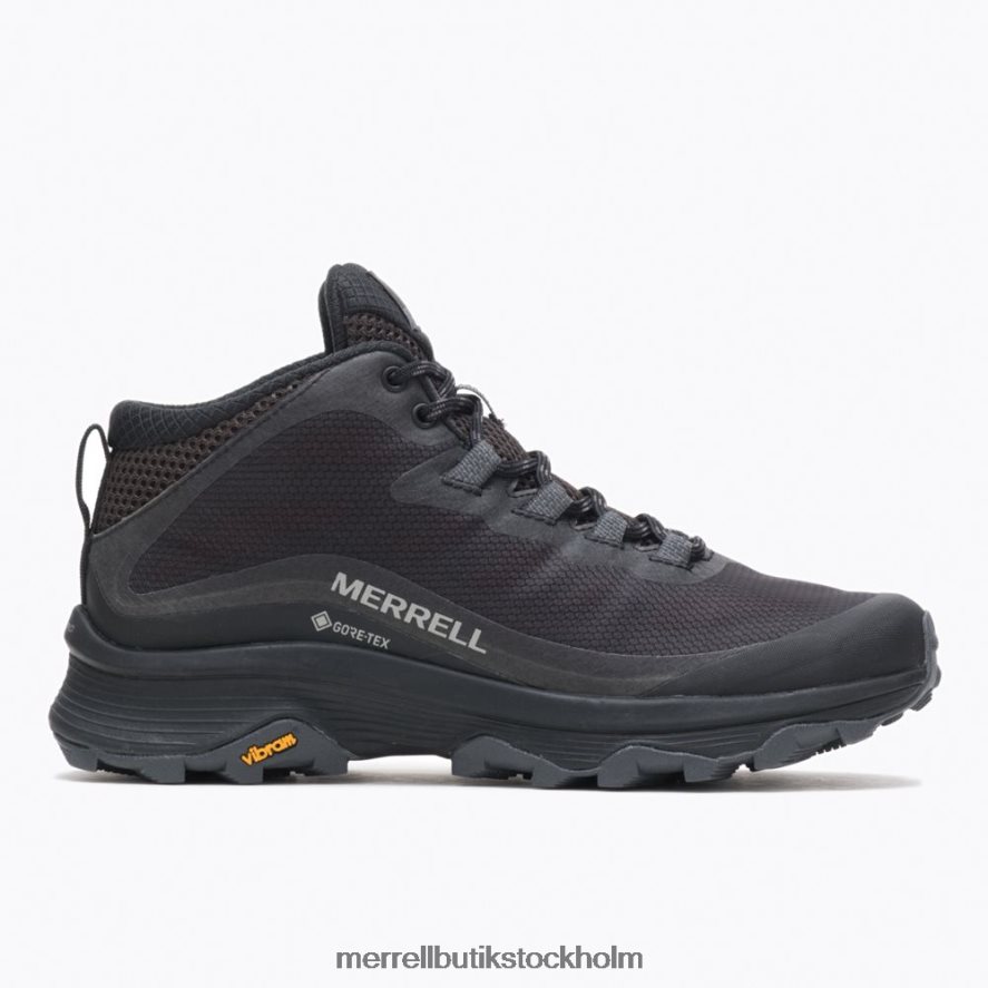 kvinnor Merrell svart/asfalt moab hastighet mid gore-tex skor DP80HP877