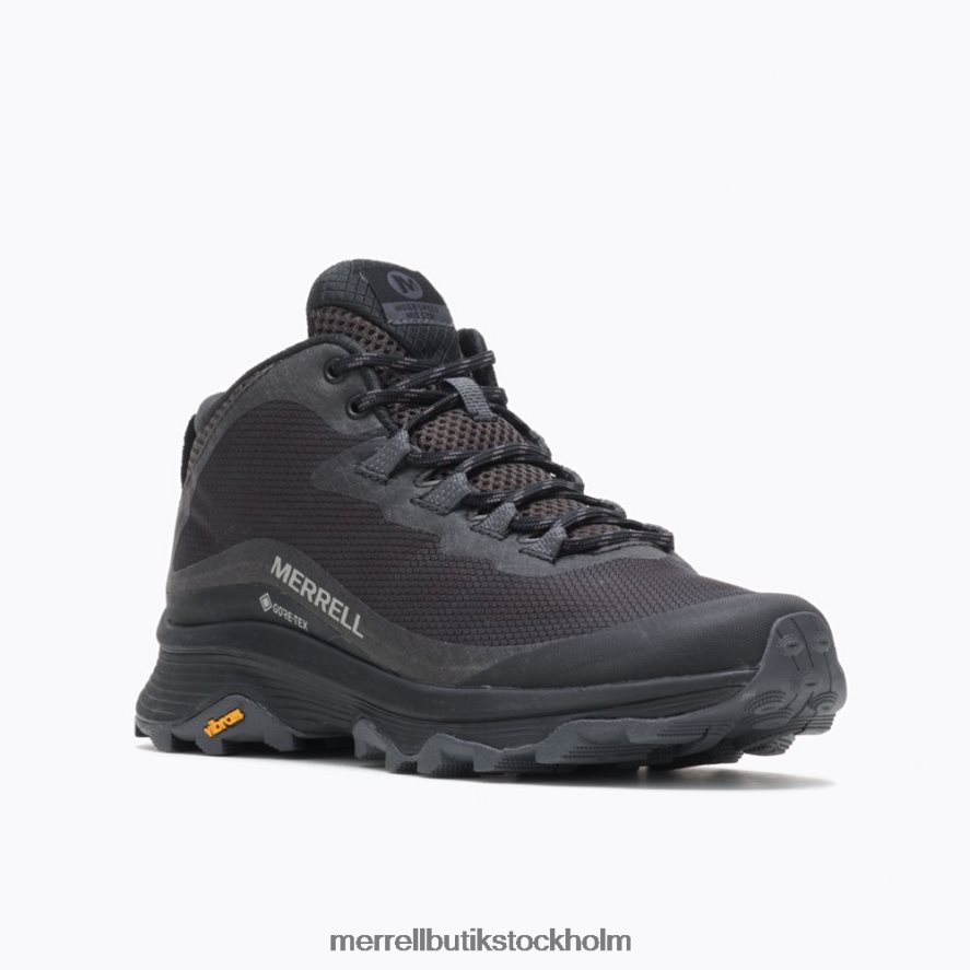 kvinnor Merrell svart/asfalt moab hastighet mid gore-tex skor DP80HP877