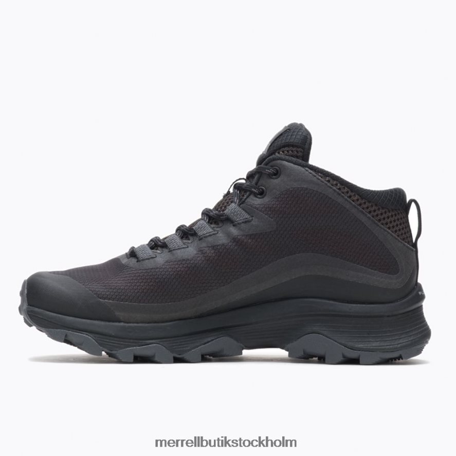 kvinnor Merrell svart/asfalt moab hastighet mid gore-tex skor DP80HP877