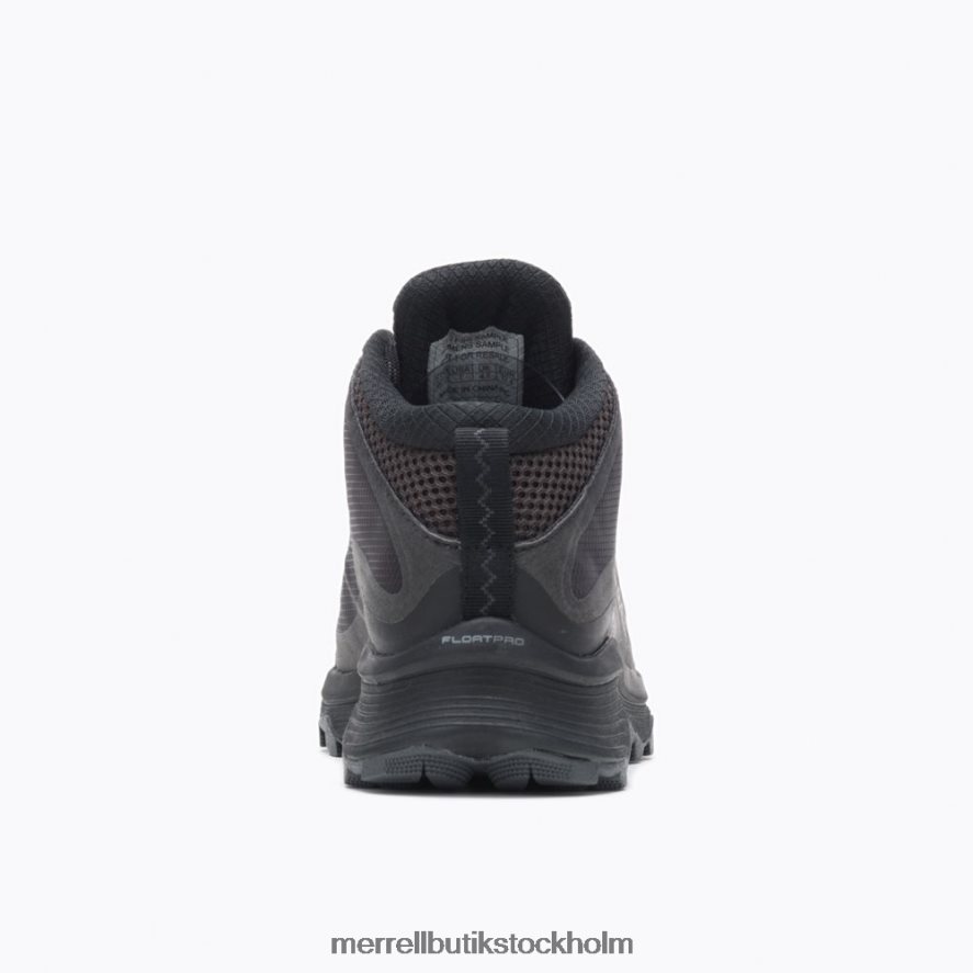 kvinnor Merrell svart/asfalt moab hastighet mid gore-tex skor DP80HP877