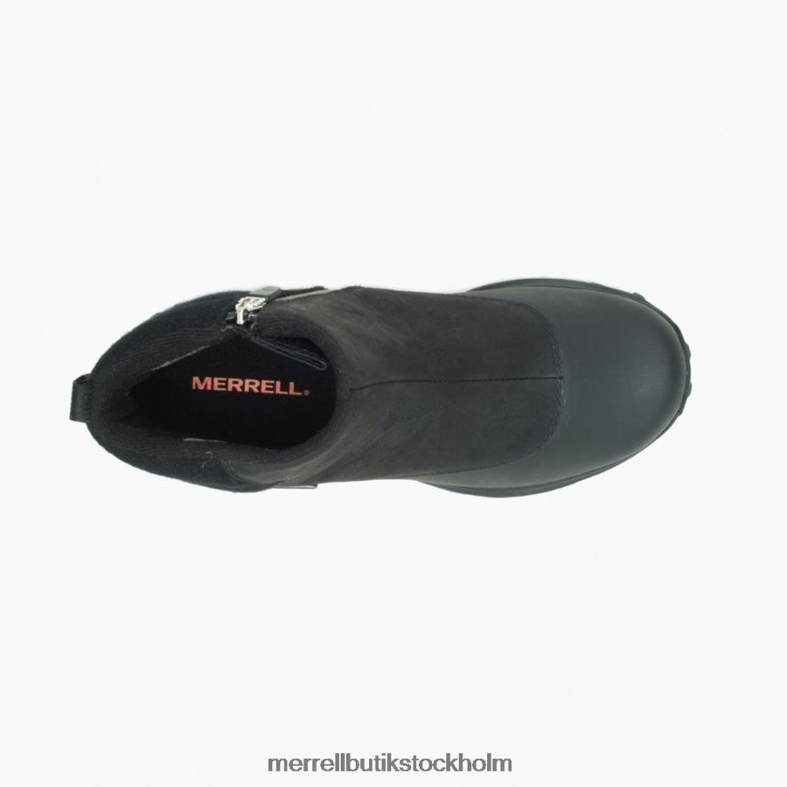 kvinnor Merrell svart/kanal thermo kiruna mid zip vattentät skor DP80HP1328