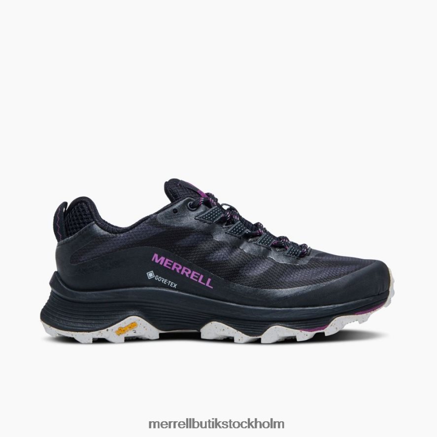 kvinnor Merrell svart moab speed gore-tex skor DP80HP982