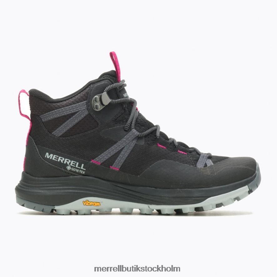kvinnor Merrell svart siren 4 mid gore-tex skor DP80HP831