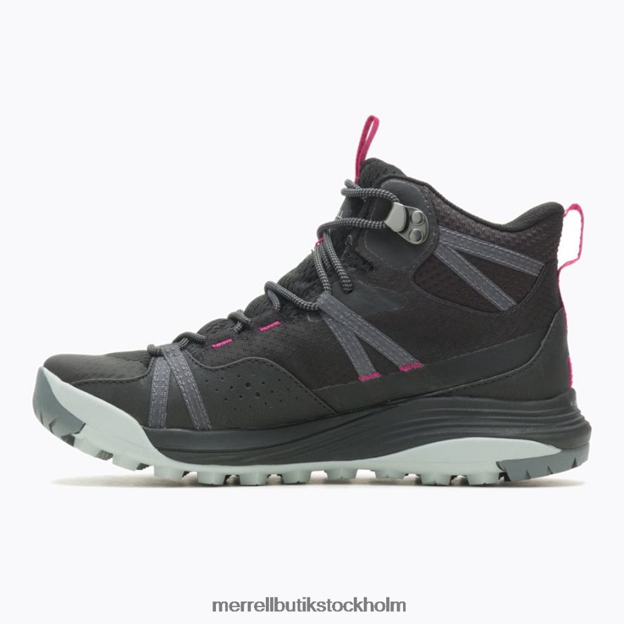 kvinnor Merrell svart siren 4 mid gore-tex skor DP80HP831